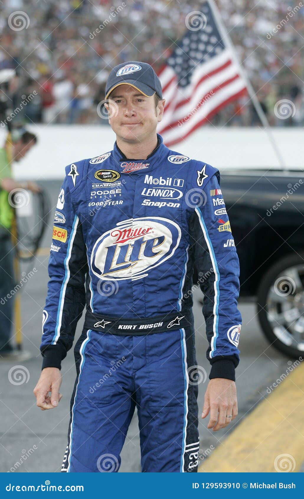 Kurt Busch NASCAR Champion editorial image. Image of racing 129593910