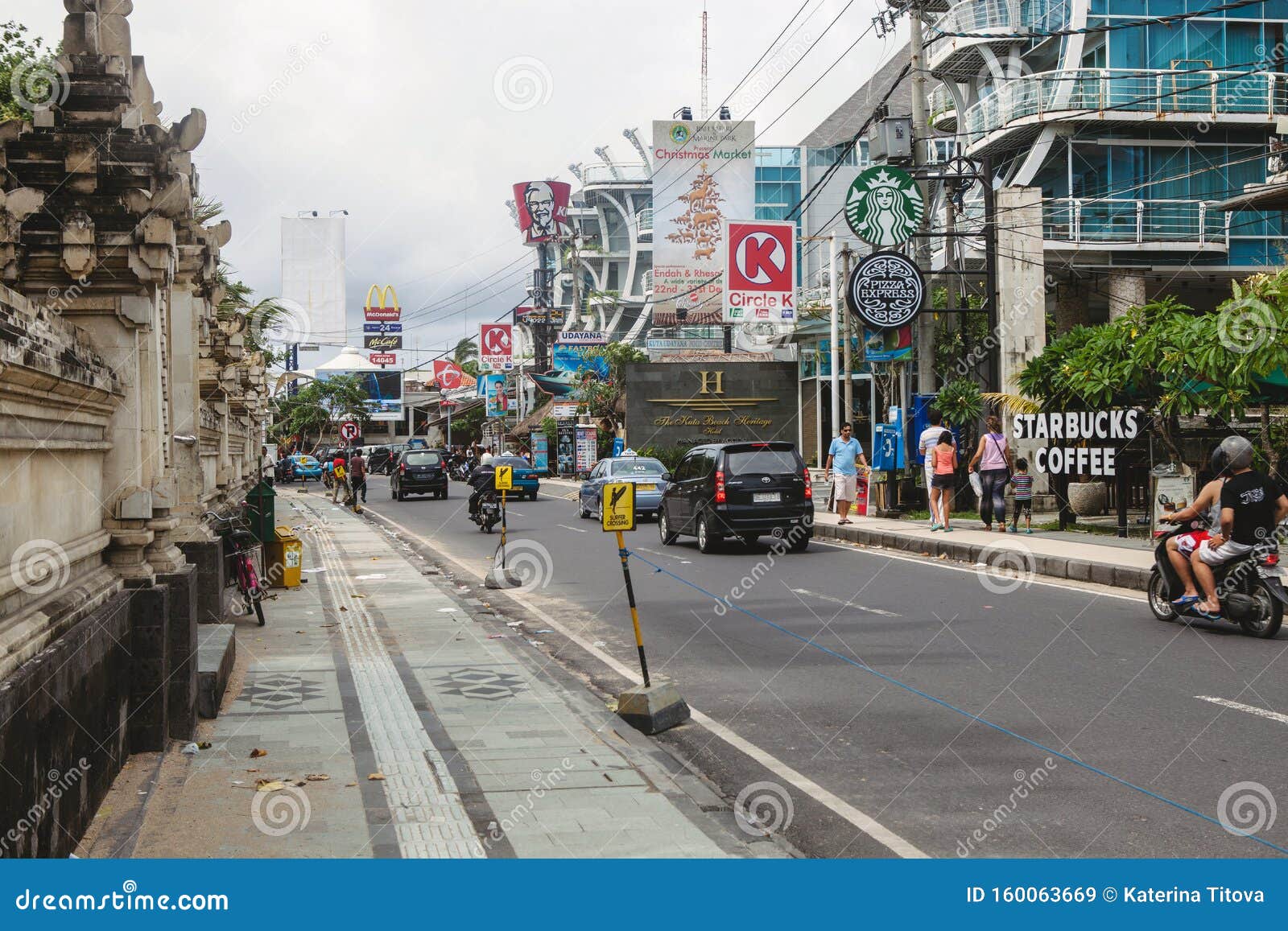Kuta, Bali editorial stock image. Image of kuta, architecture - 160063669