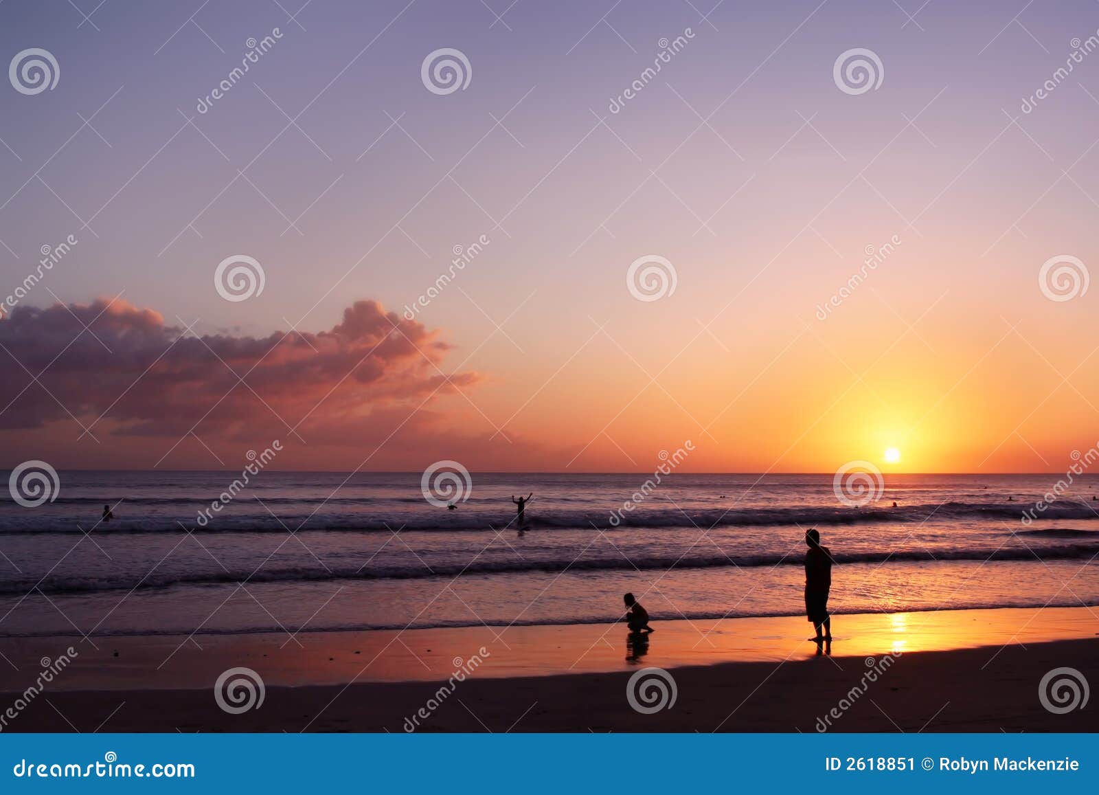 Kuta Sunset stock image. Image of sunrise, cloudscape - 2618851