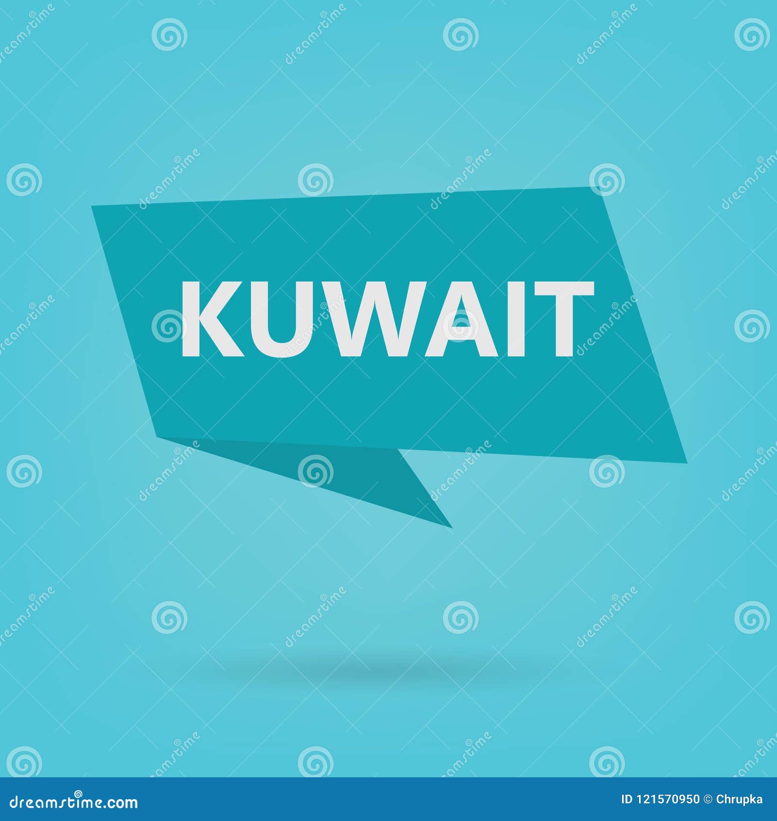 Kuwait word on sticker stock vector. Illustration of graphic 121570950