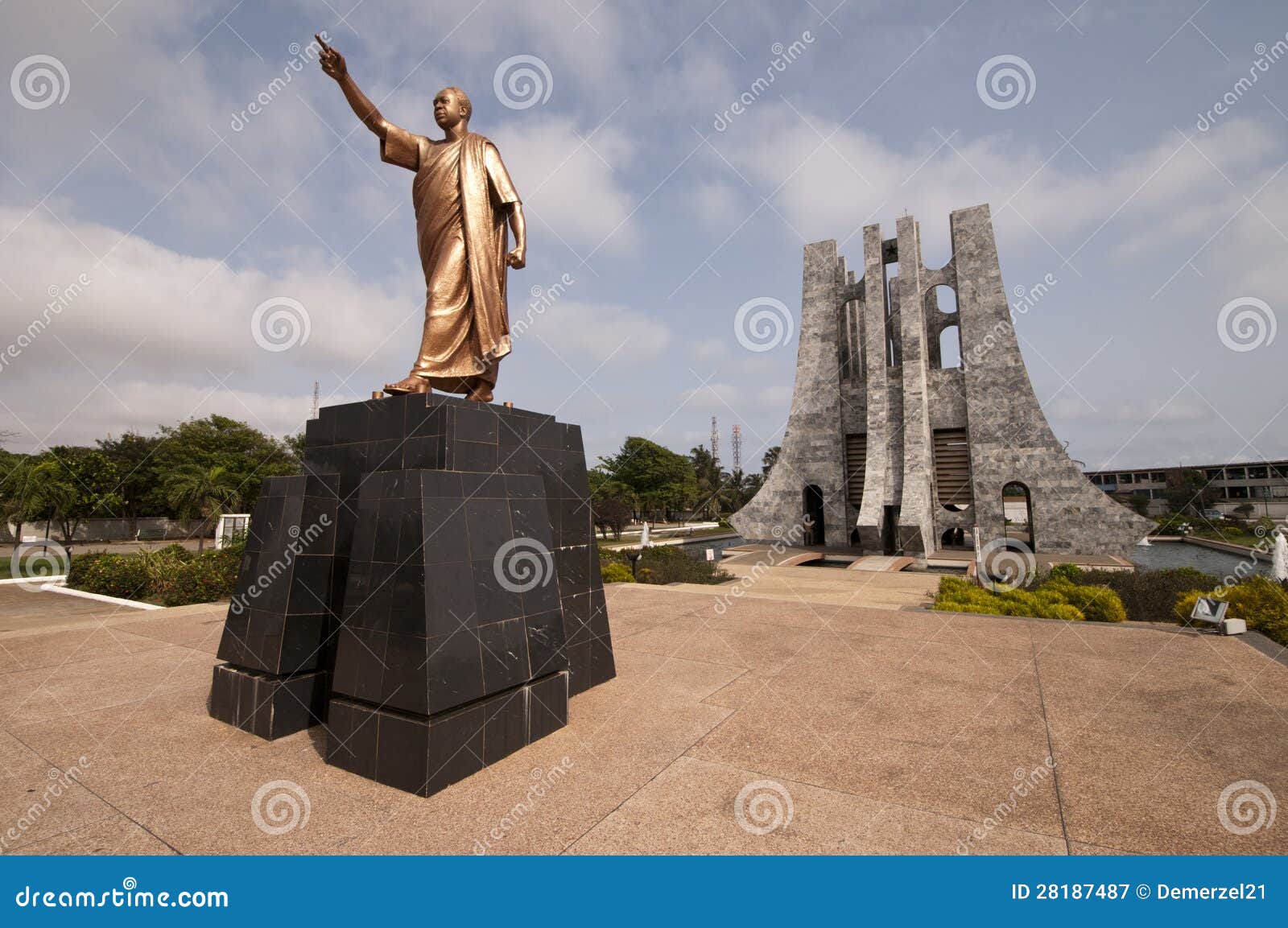 Kwame Nkrumah Memorial Park Stock Image - Image Of Kwame, Water: 28187487