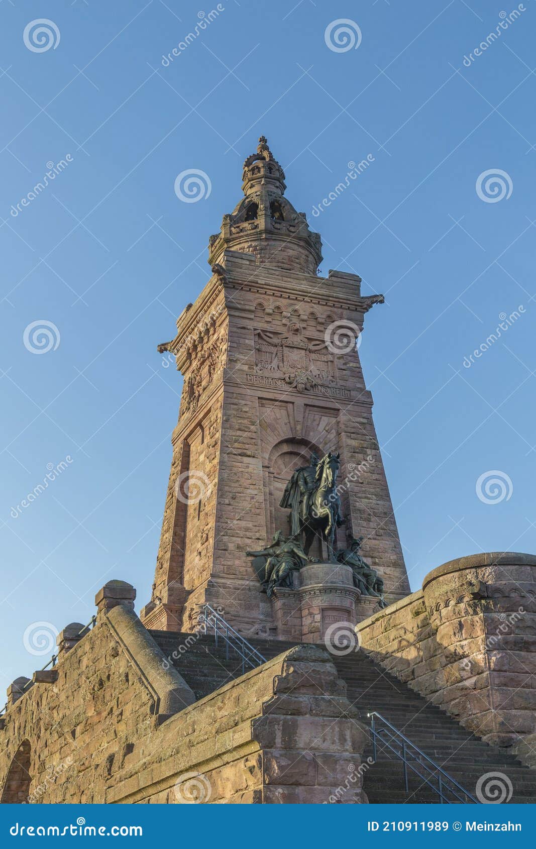 the kyffhaeuser monument honoring the king barbarossa in thuringia