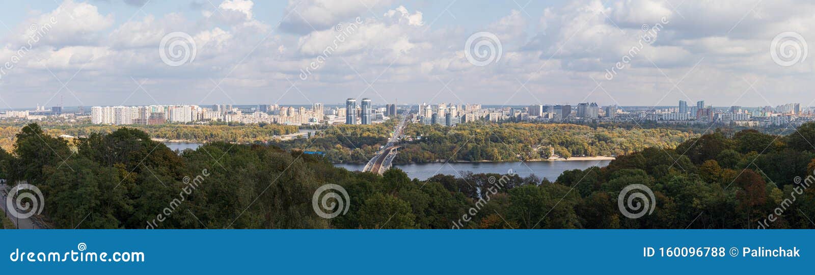 kyiv city panorama, ukraine