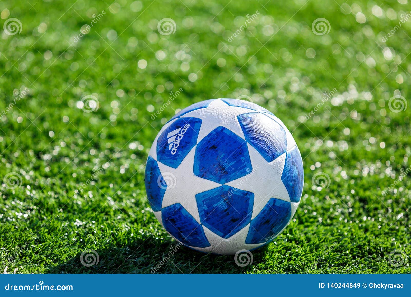 Official Match Ball of UEFA Champions League Season 2018/19 Adidas Finale  Top Training on Grass Editorial Stock Image - Image of european, action:  140244849