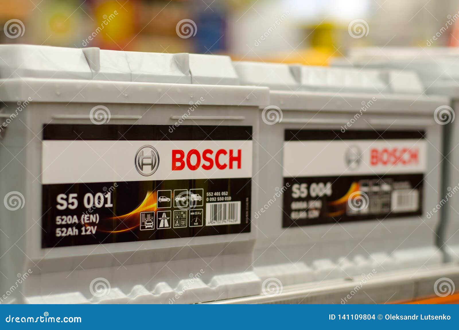 Kyiv Ukraine April 20 2018 Bosch Car Battery Editorial Stock