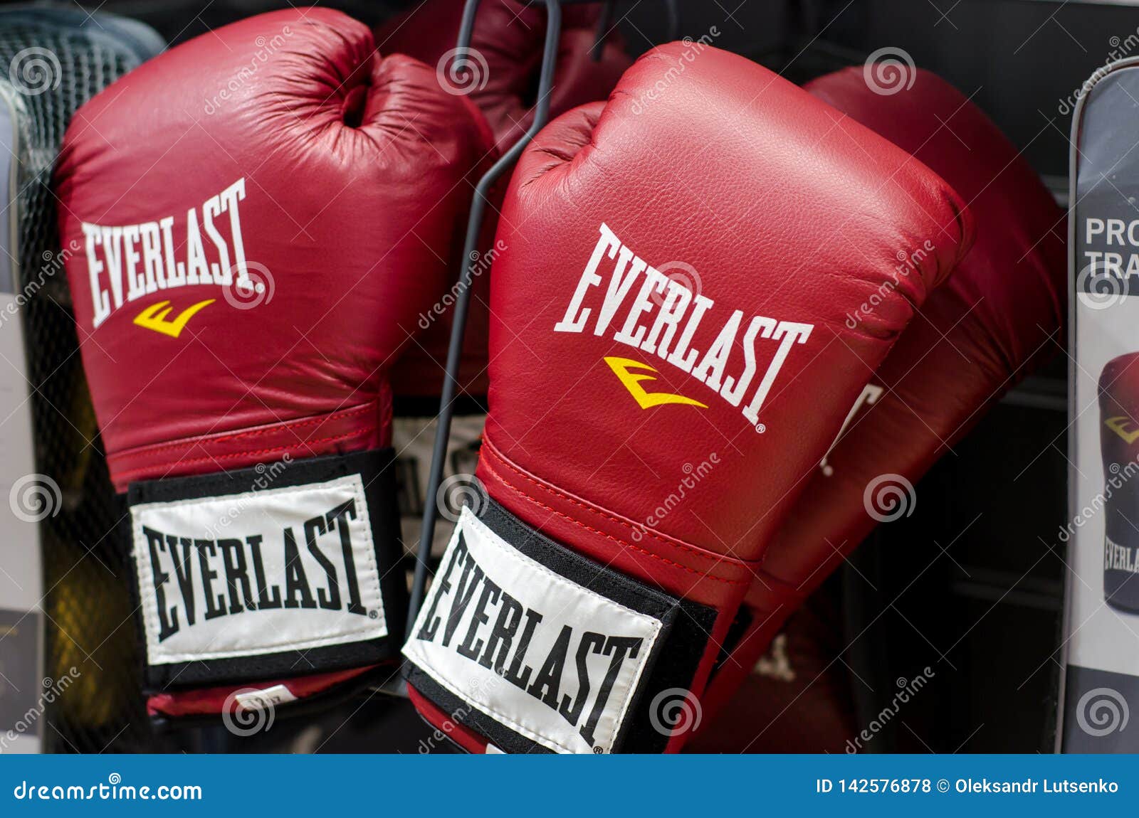 Kyiv, Ukraine - January 27, 2019: Everlast Boxing Gloves For Sale In The Store Editorial Stock ...