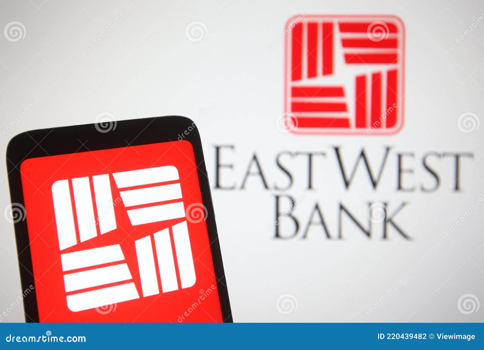 East West Bank logo editorial photography. Image of business - 220439482