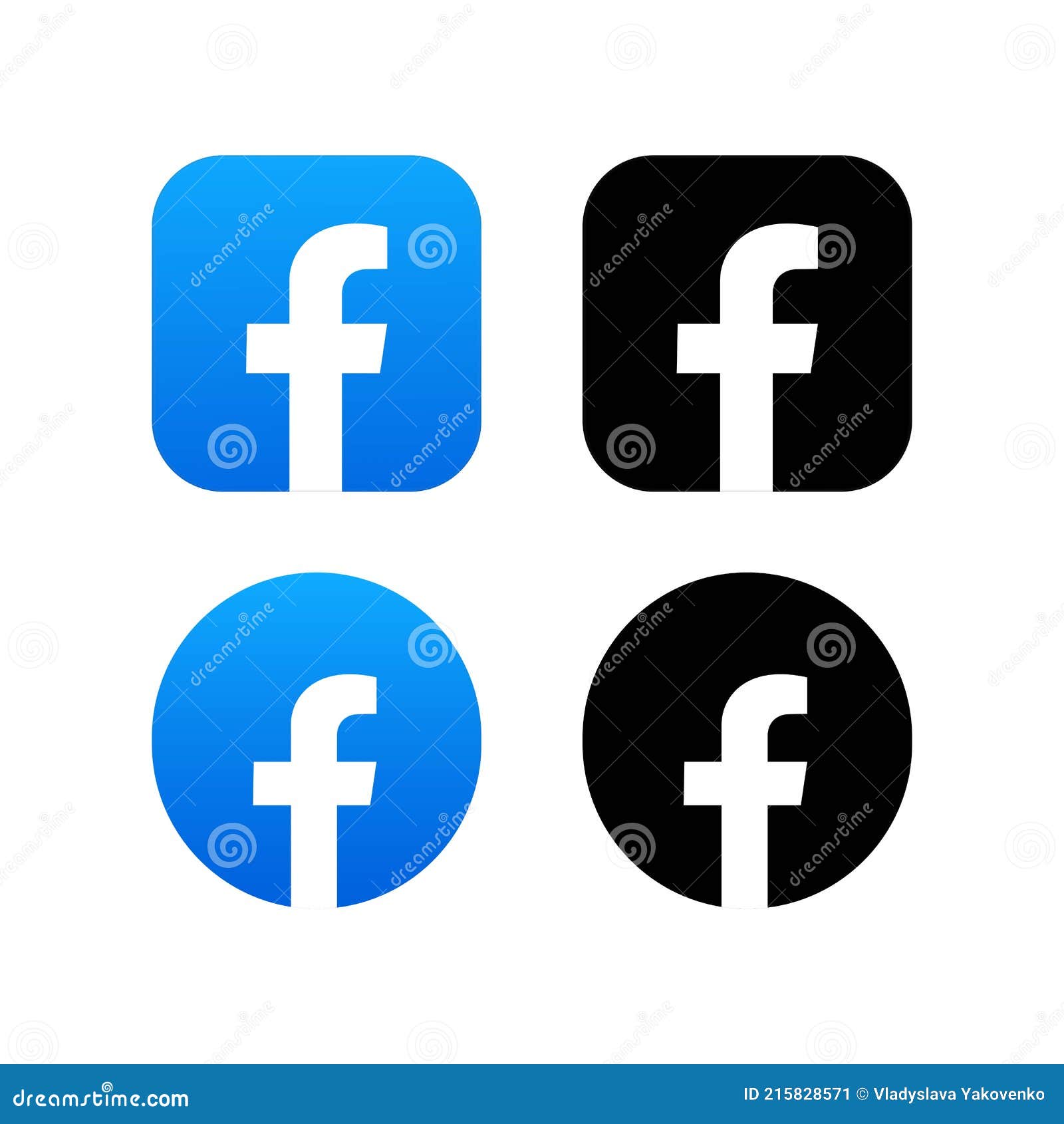 Kyiv, Ukraine - March 19, 2021: Set of Facebook Icons. Social Media ...