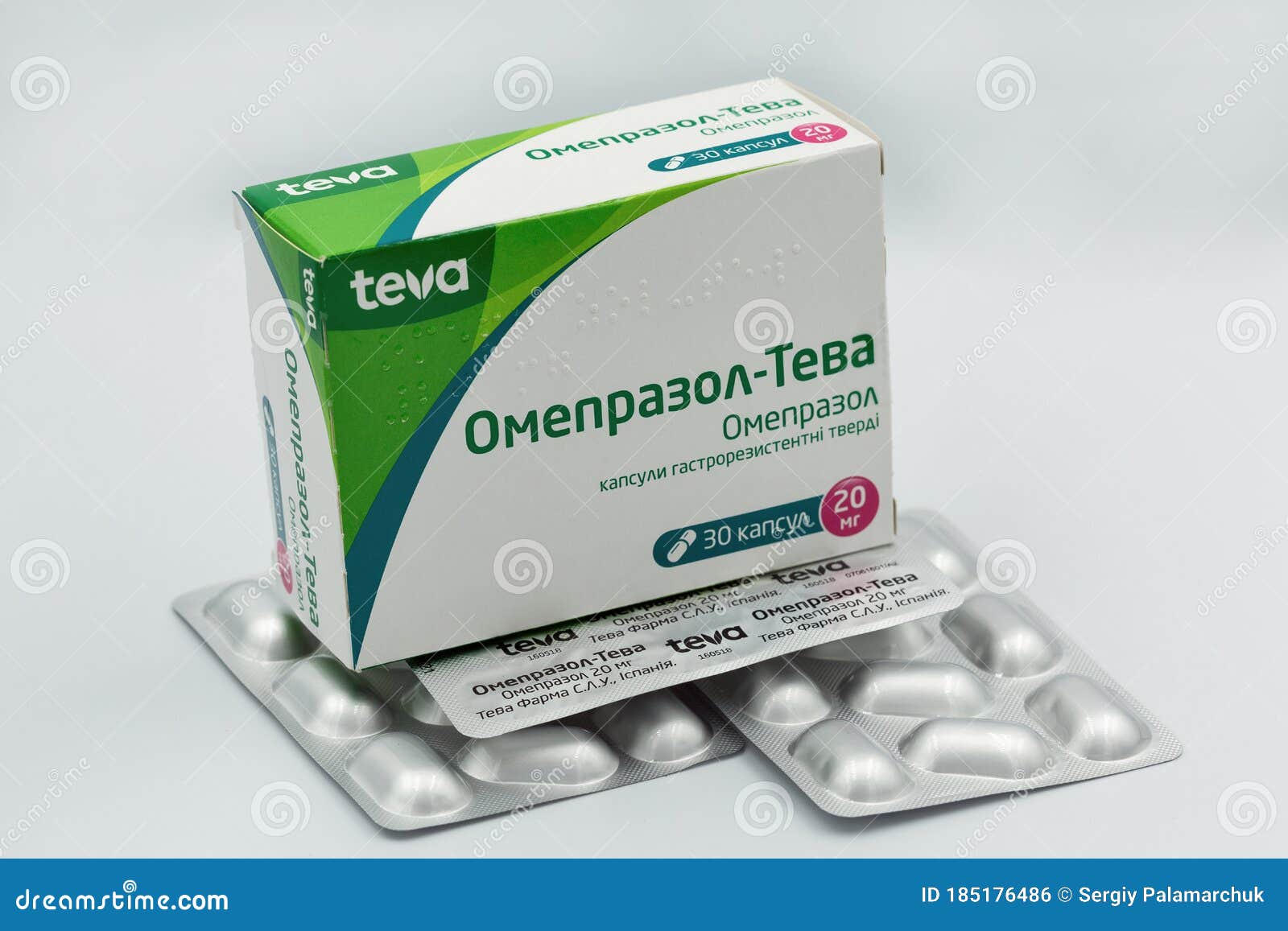 fange Eftermæle gave Omeprazole Generic Drug Box by Teva Closeup Against White Editorial Photo -  Image of cure, health: 185176486
