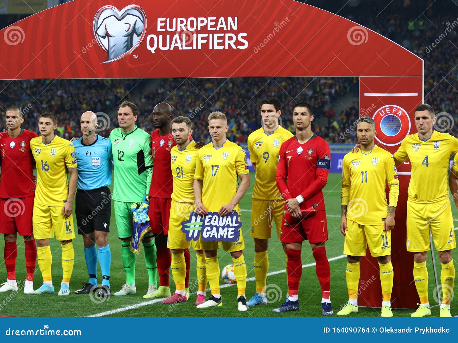 Uefa Euro 2020 Qualifying Round Ukraine Portugal Editorial Stock Image Image Of Mykolenko Football 164090764