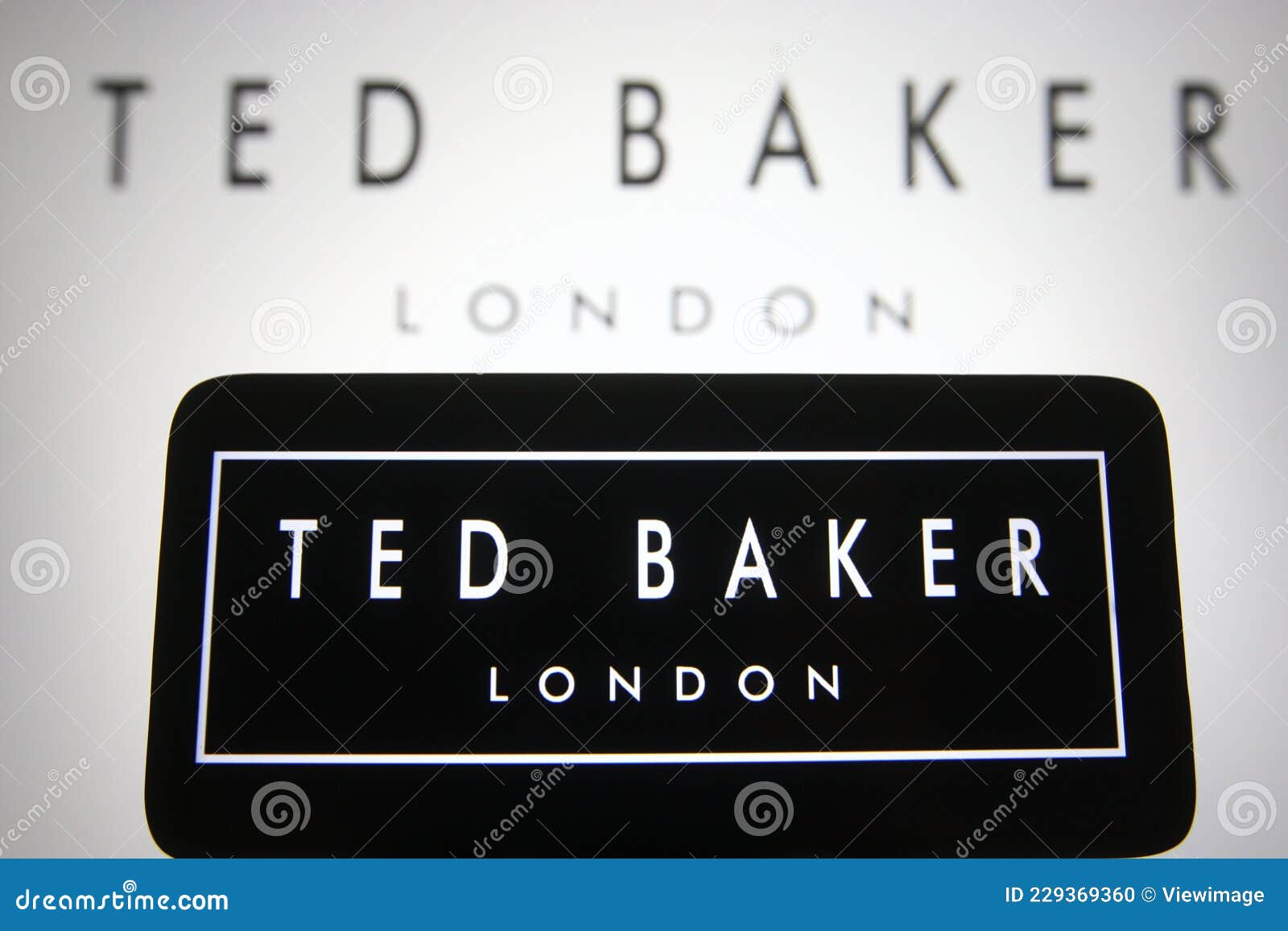 Ted Baker plc logo editorial image. Image of concept - 229369360