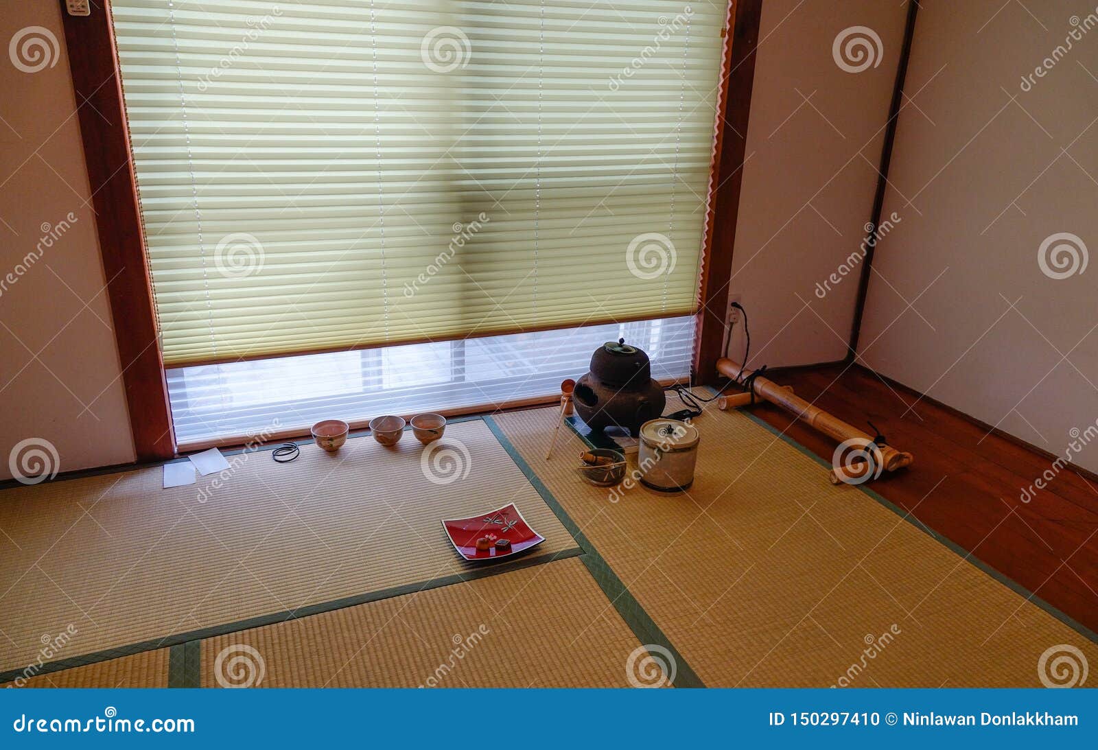 Interior Of A Traditional Japanese Palace Stock Photo