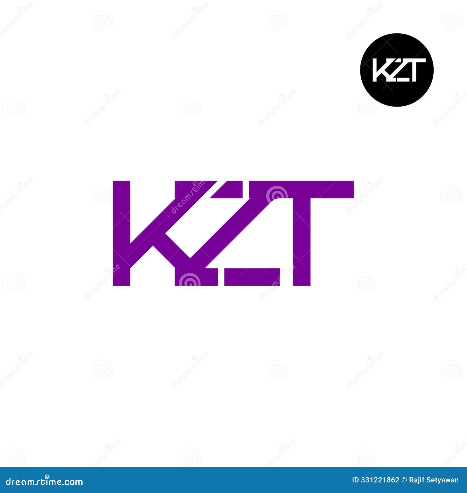 kzt logo letter monogram 