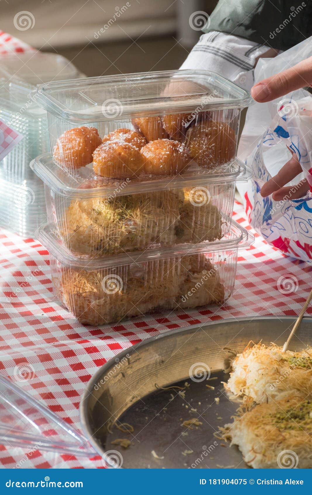Künefe, Sweet and Savory Levantine Cheese Pastry, Turkish Dessert Specific and Traditional