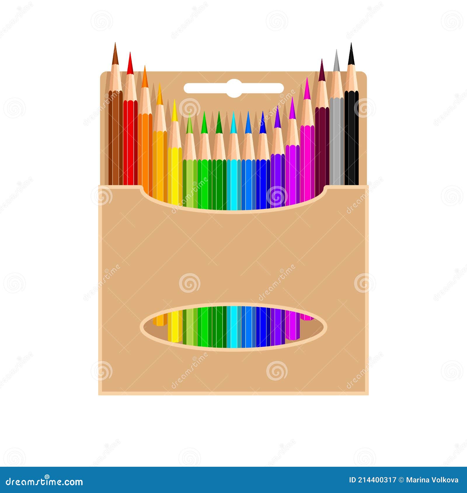 Lápices De Colores En Caja De Cartón Ilustración del Vector - Ilustración de grupo, paquete: 214400317 Lápices De Colores En Caja De Cartón Ilustración del Vector - Ilustración de grupo, paquete: 214400317