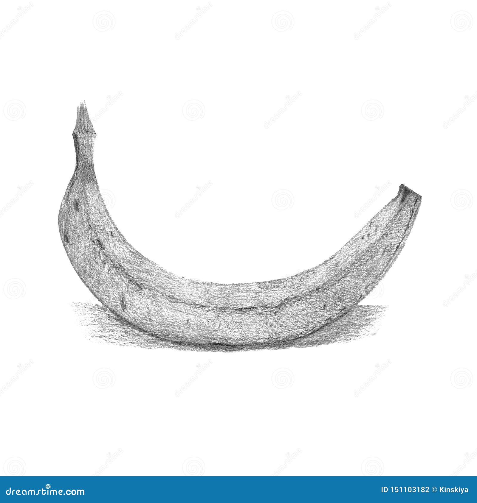 Lápiz Del Dibujo De La Fruta Del Plátano Mano Del Ejemplo De La Comida  Dibujada Stock de ilustración - Ilustración de alimento, blanco: 151103182