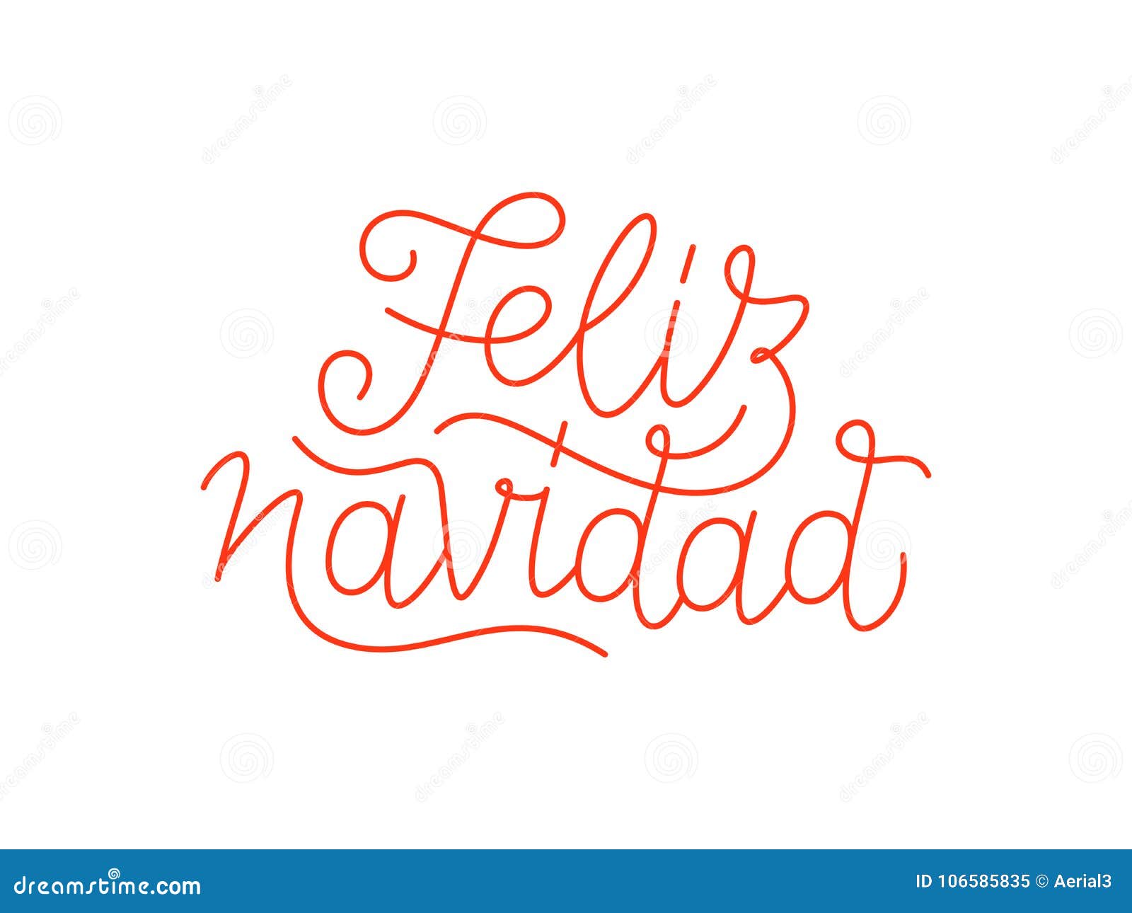 Línea Caligráfica Tipografía De Feliz Navidad Del Arte Ilustración del  Vector - Ilustración de invierno, tarjeta: 106585835