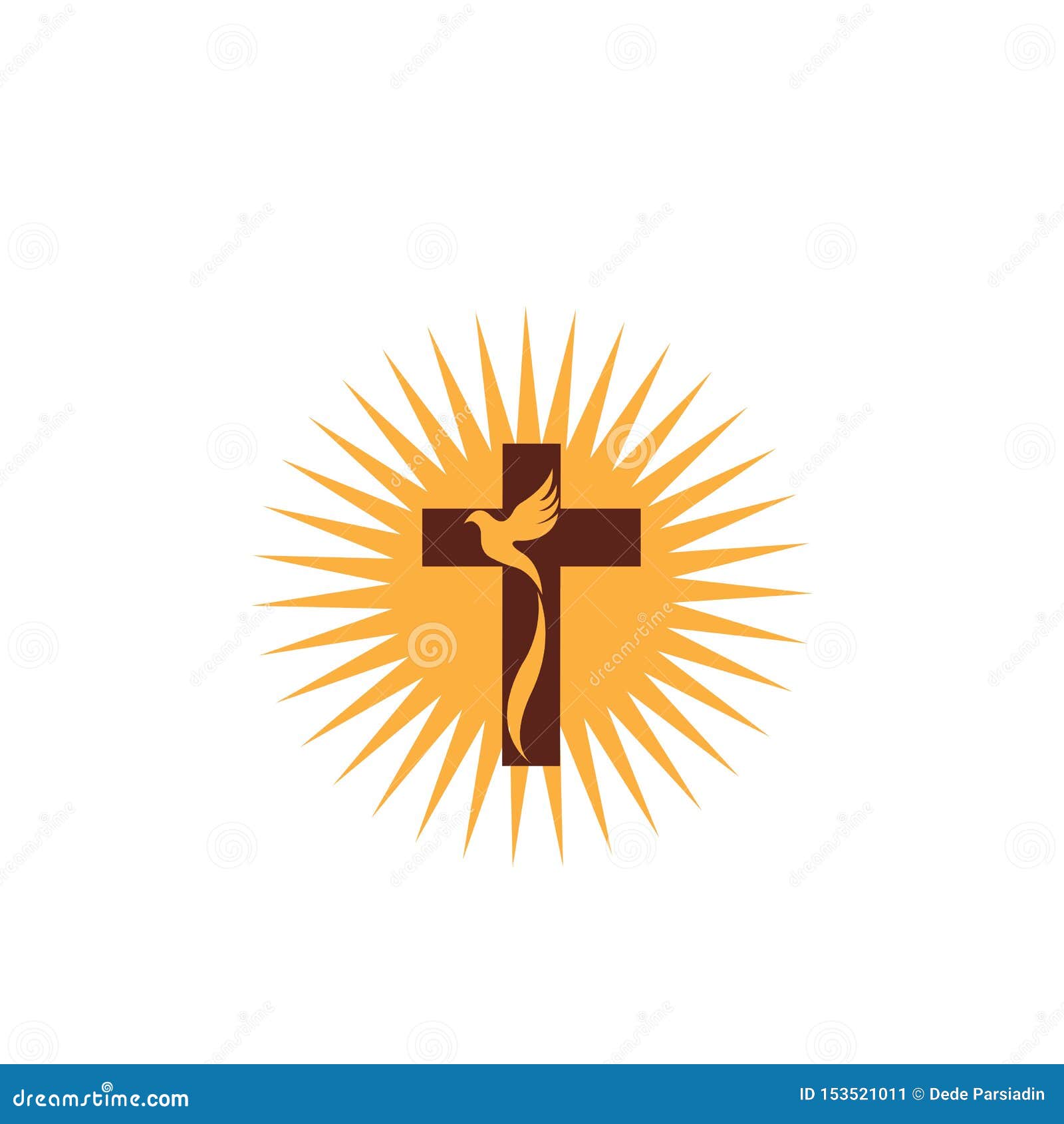 Línea Cristiana Diseño Del Logotipo Del Arte, Símbolos Cristianos De La  Iglesia Ilustración del Vector - Ilustración de cruz, cristianismo:  153521011