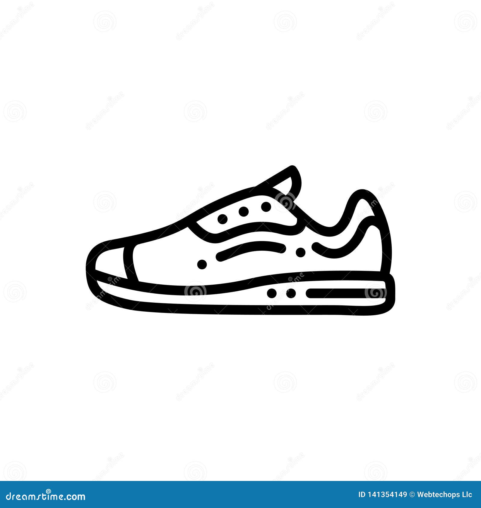 Negra Icono Para Las Zapatillas De Deporte, Los Zapatos Y Activar Stock de ilustración - Ilustración manera, trotar: 141354149