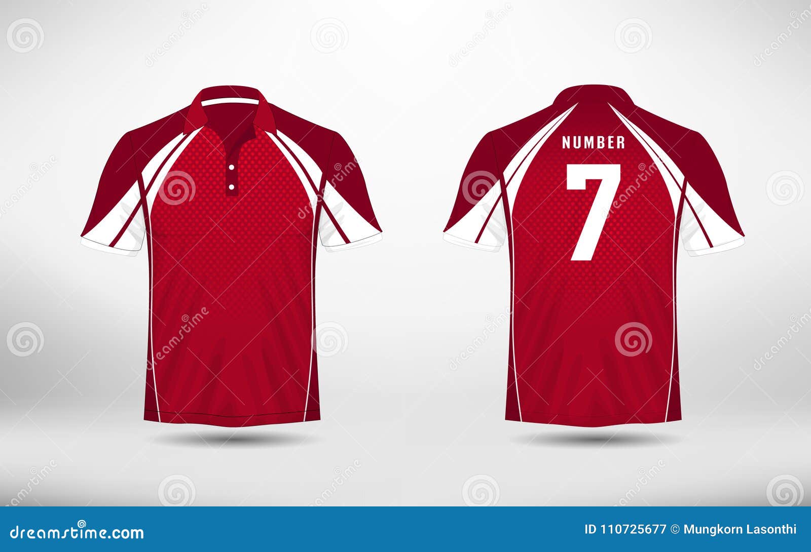 camisetas rojas y blancas de futbol