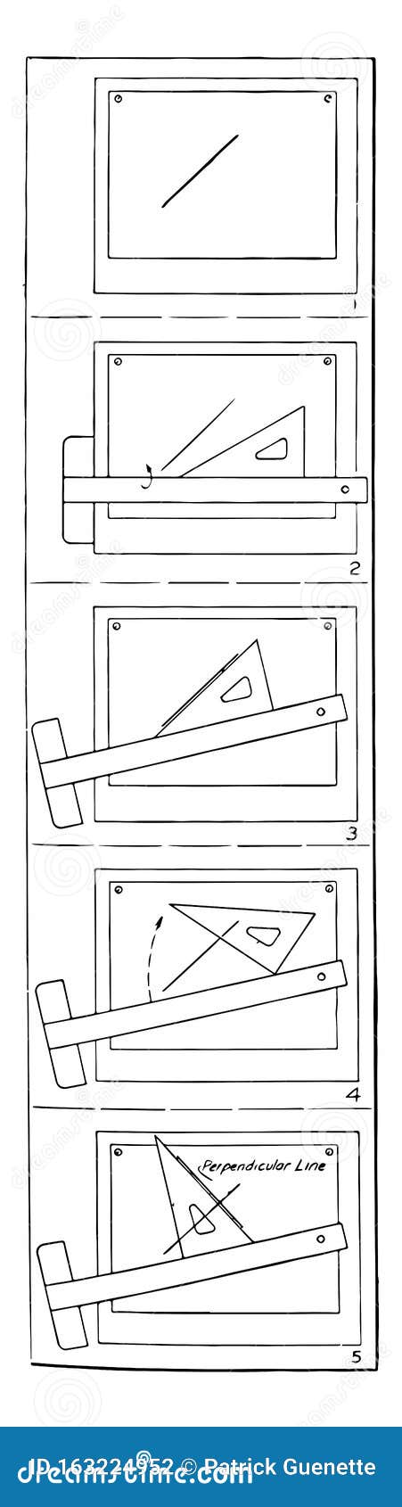 Líneas Perpendiculares De Dibujo Brazo De Ejercicio Del Grabado Vintage  Angular Ilustración del Vector - Ilustración de brazo, arco: 163224952