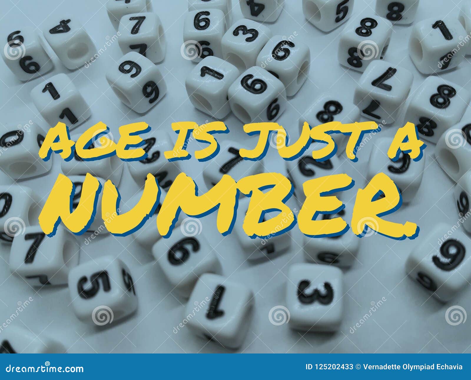L Age Est Juste Une Citation Inspiree De Nombre Image Stock Image Du Matrices Conception