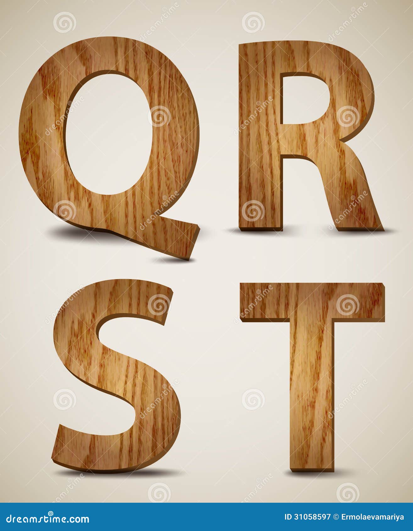 Alphabet en bois Alphabet en bois
