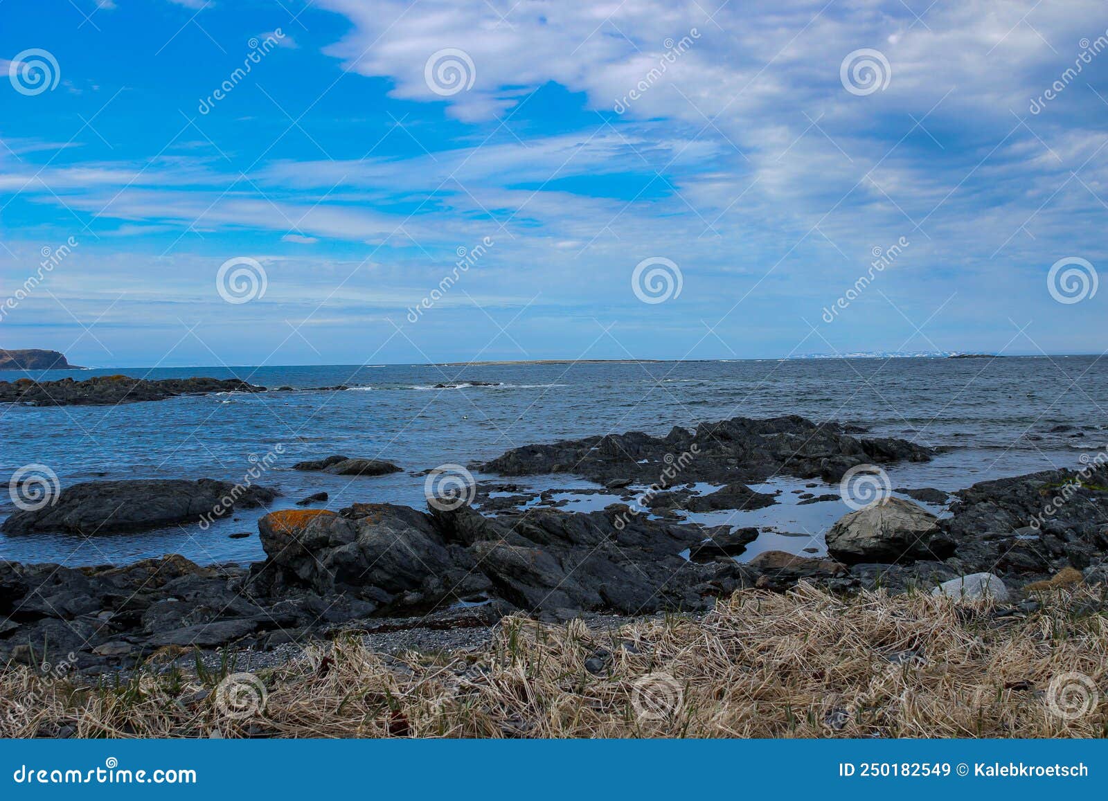 L`Anse Aux Meadows Viking`s Settlement, Newfoundland, Canada Stock