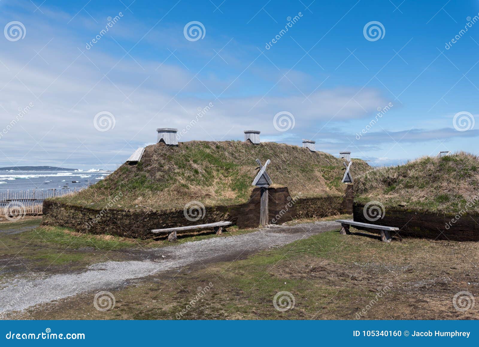 l`anse aux meadows viking village, national historic site, newfoundland