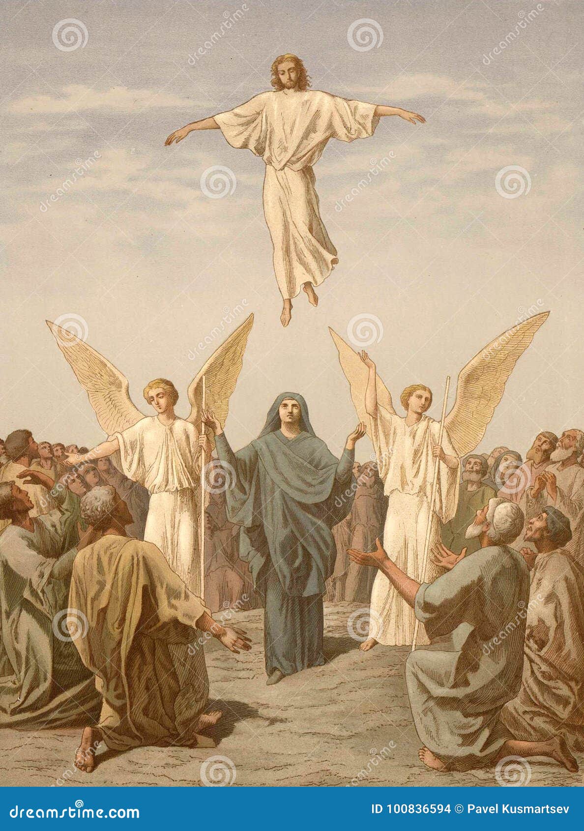L'ascension De Lord Jesus Christ Illustration Stock Illustration du