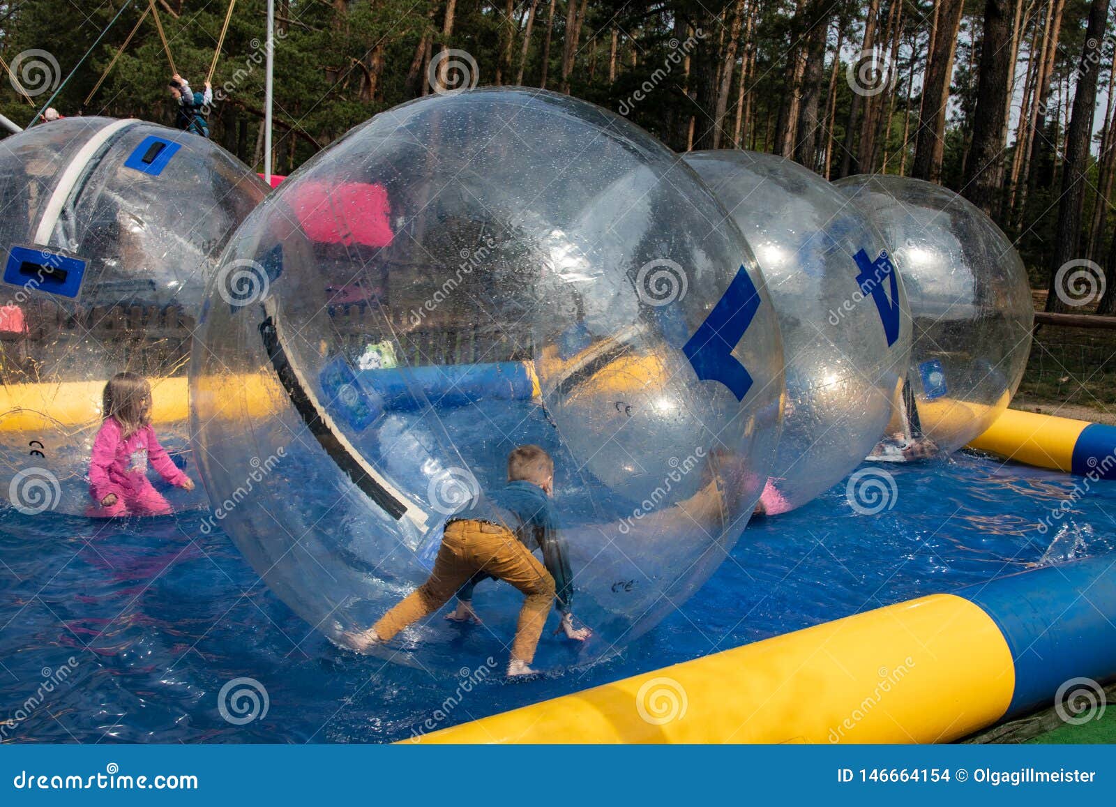 Boule de marche gonflable en rouleau à l'intérieur, ballon de