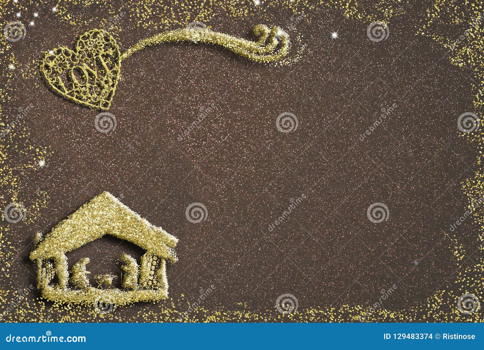 L Espace Religieux De Copie De Carte De Voeux De Noel Photo Stock Image Du Religieux Espace