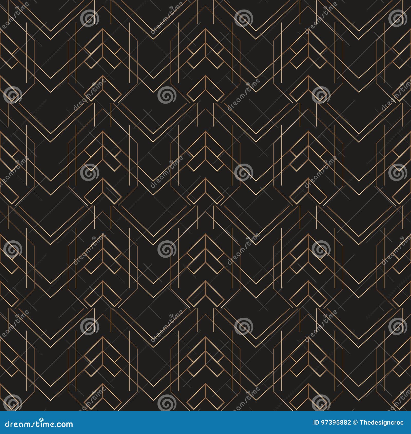 Téléchargement gratuit Images L Or Geometrique De Modele D Art Deco Raye Le Fond Noir dernière par