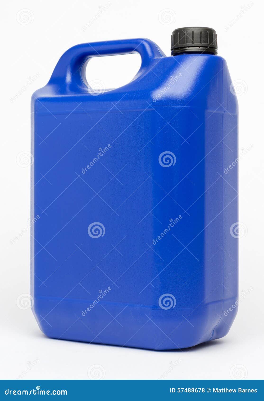 5L HDPE Plastic Jerrican stock photo. Image of blue, container - 57488678