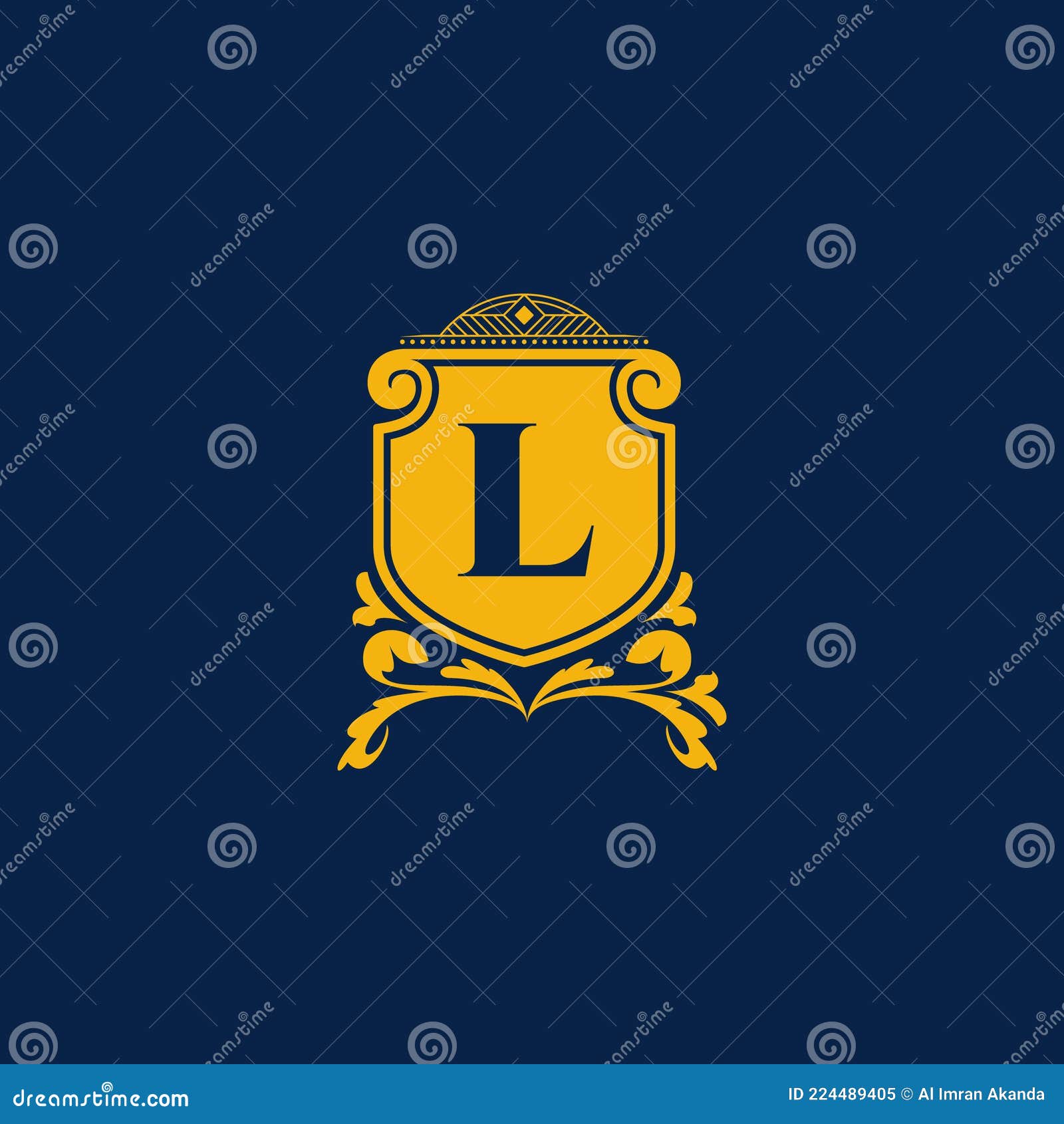 Initial letter lv creative elegant logo template Vector Image