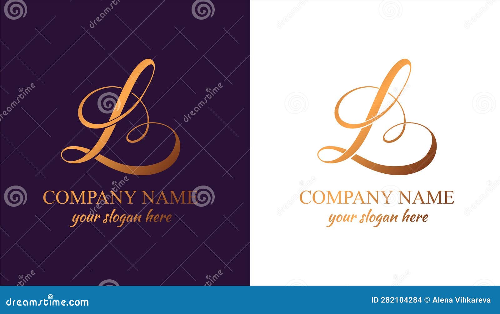 Letter LV luxury Company logo