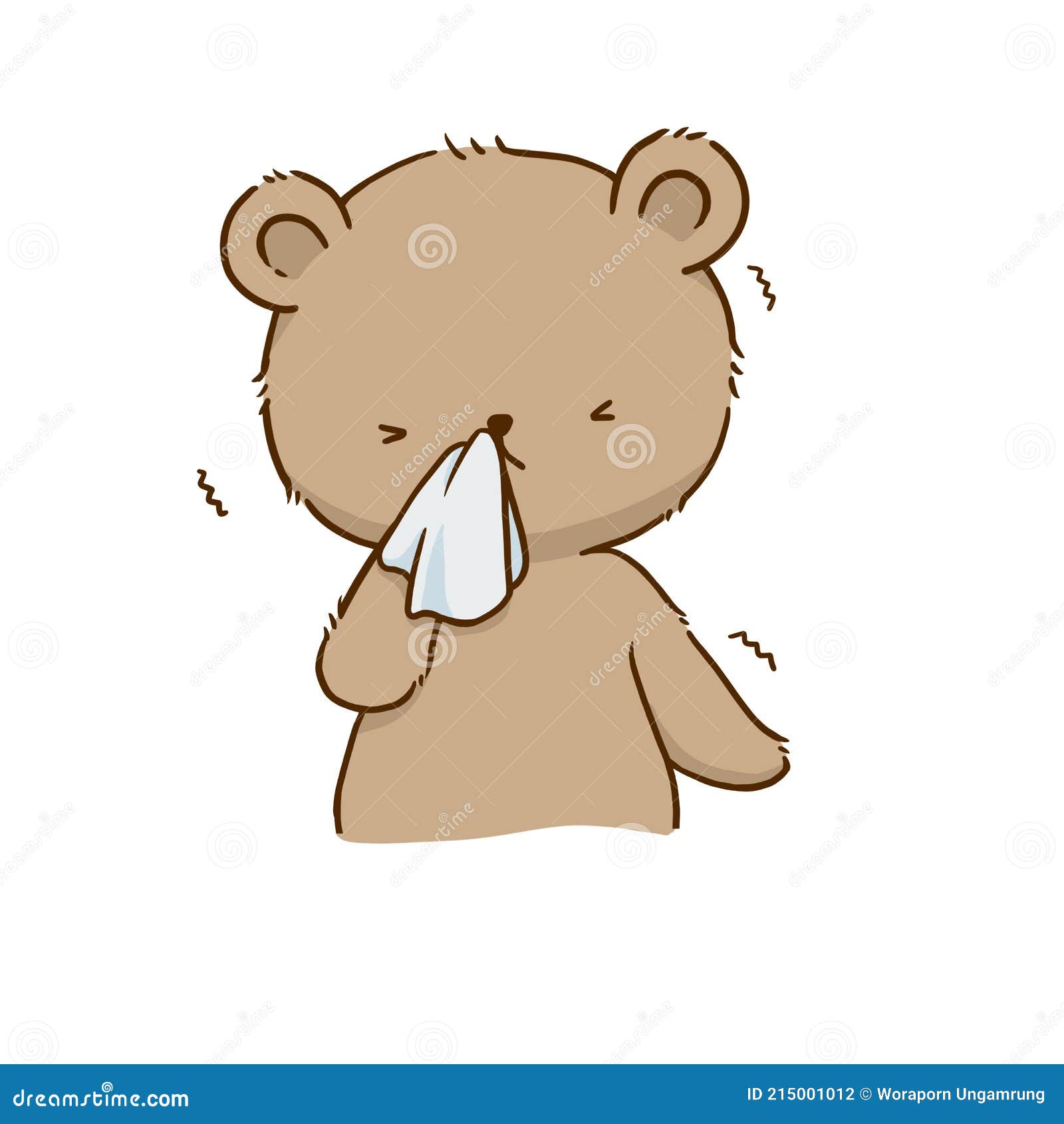 Naso di orso - orso bruno - maschera per orsacchiotto' Adesivo