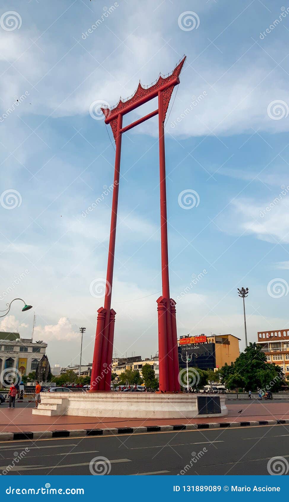 Bangkok, Tailandia - 26 agosto 2016: Il sao Ching Cha dell'oscillazione gigante a Bangkok, Tailandia