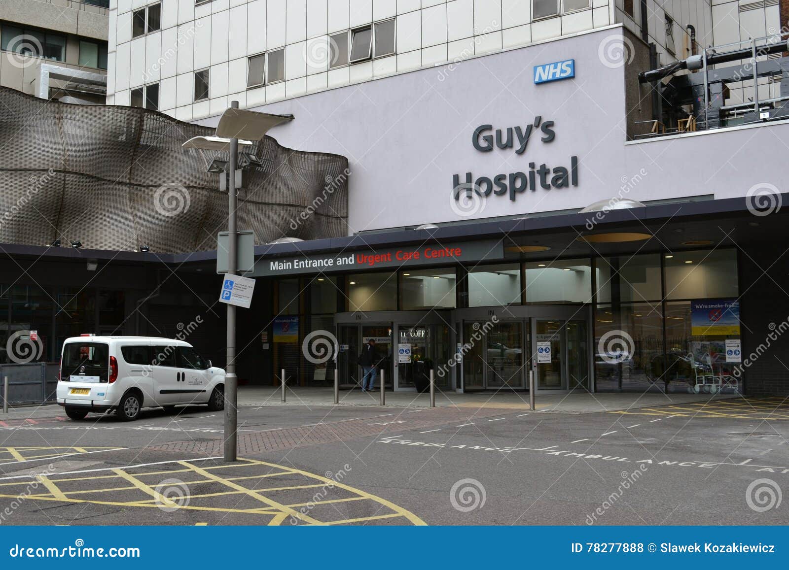 L'ospedale Londra del tipo fotografia stock editoriale. Immagine di