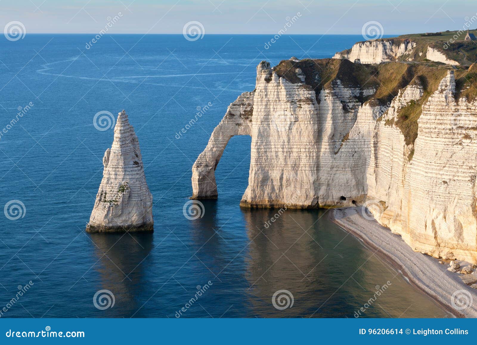 l& x27;aiguille and porte d& x27;aval at etretat
