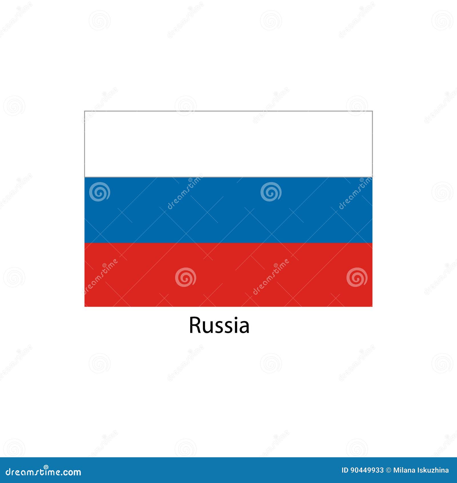La Bandiera Della Russia Colori Ufficiali E Proporziona Correttamente Bandiera Nazionale Della Russia Illustrazione Vettoriale Illustrazione Di Arte Bandiera 90449933