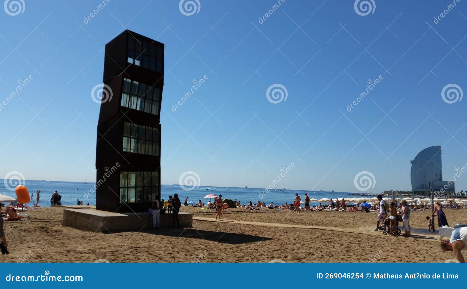 la barceloneta beach in barcelona spain europe