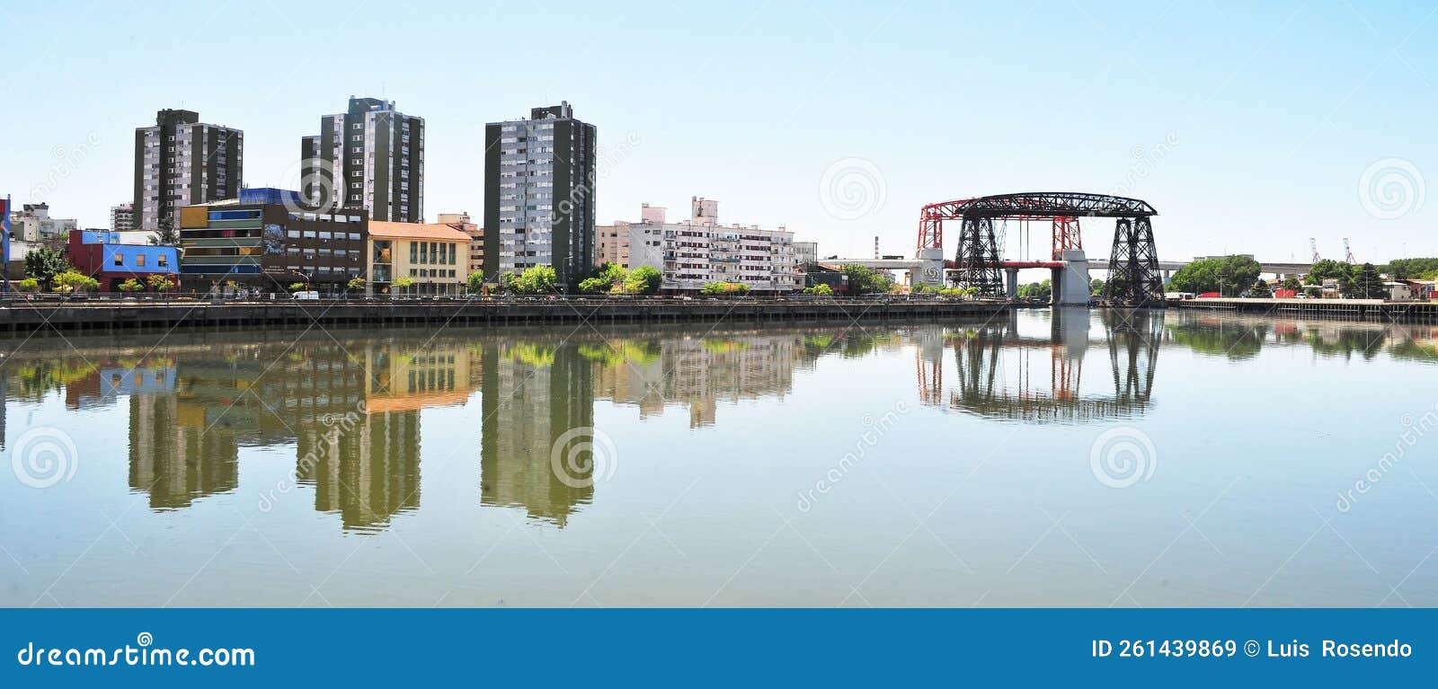 buenos aires argentina - old nicolas avellaneda steel bridge across riachuelo in la boca, buenos aires argentina.