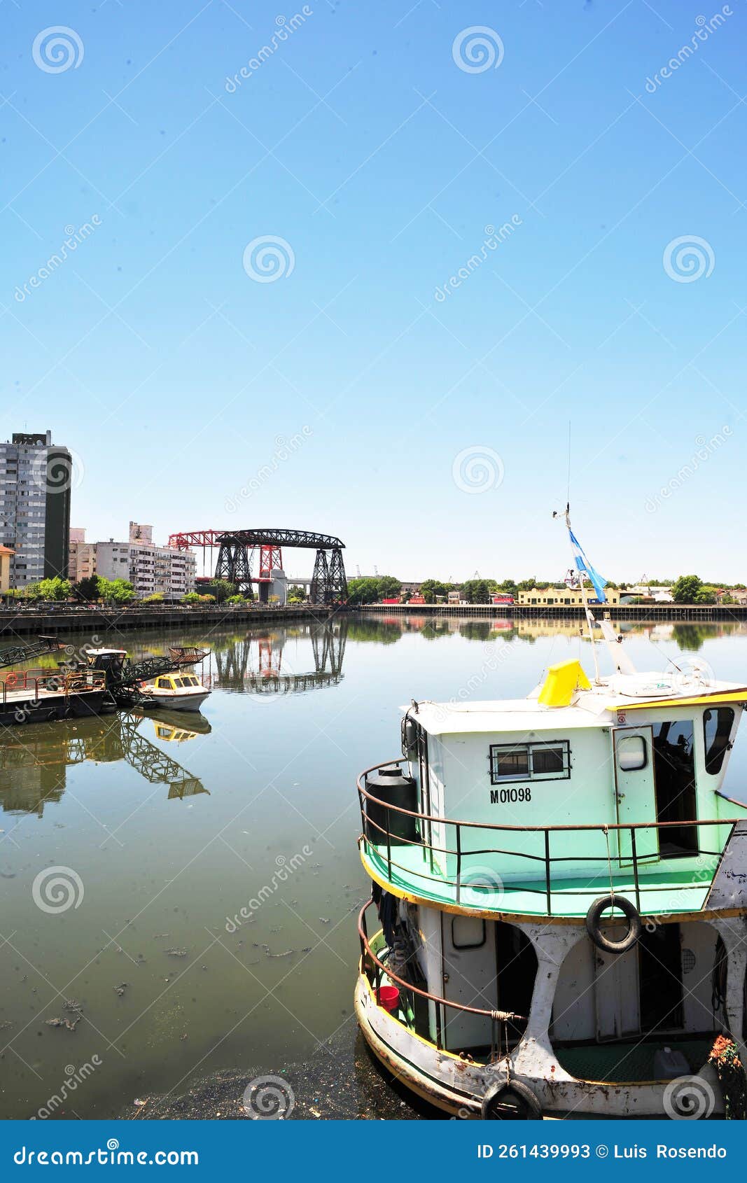 : old nicolas avellaneda steel bridge across riachuelo in la boca, buenos aires argentina.