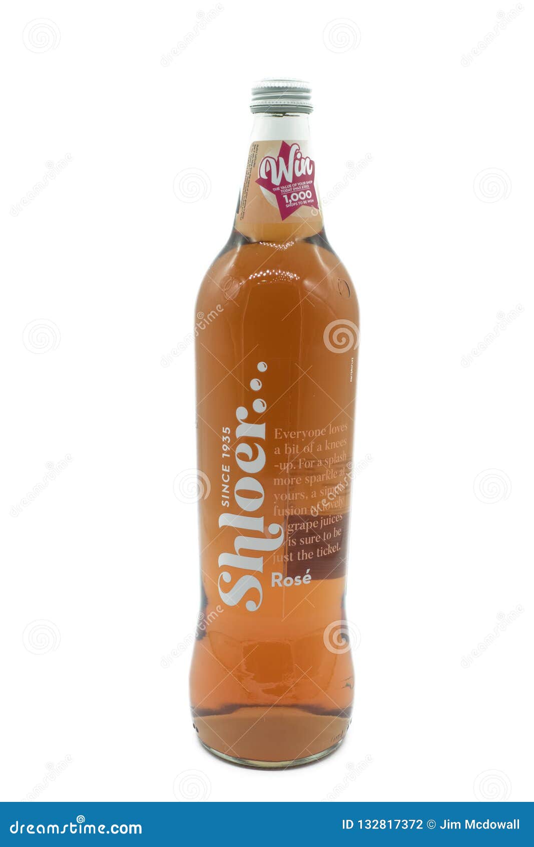 La Bouteille De Shloer a Stigmatisé Rose Grape Non-Alcoholic Drink Dans  Recyc Photographie éditorial - Image du santé, glace: 132817372