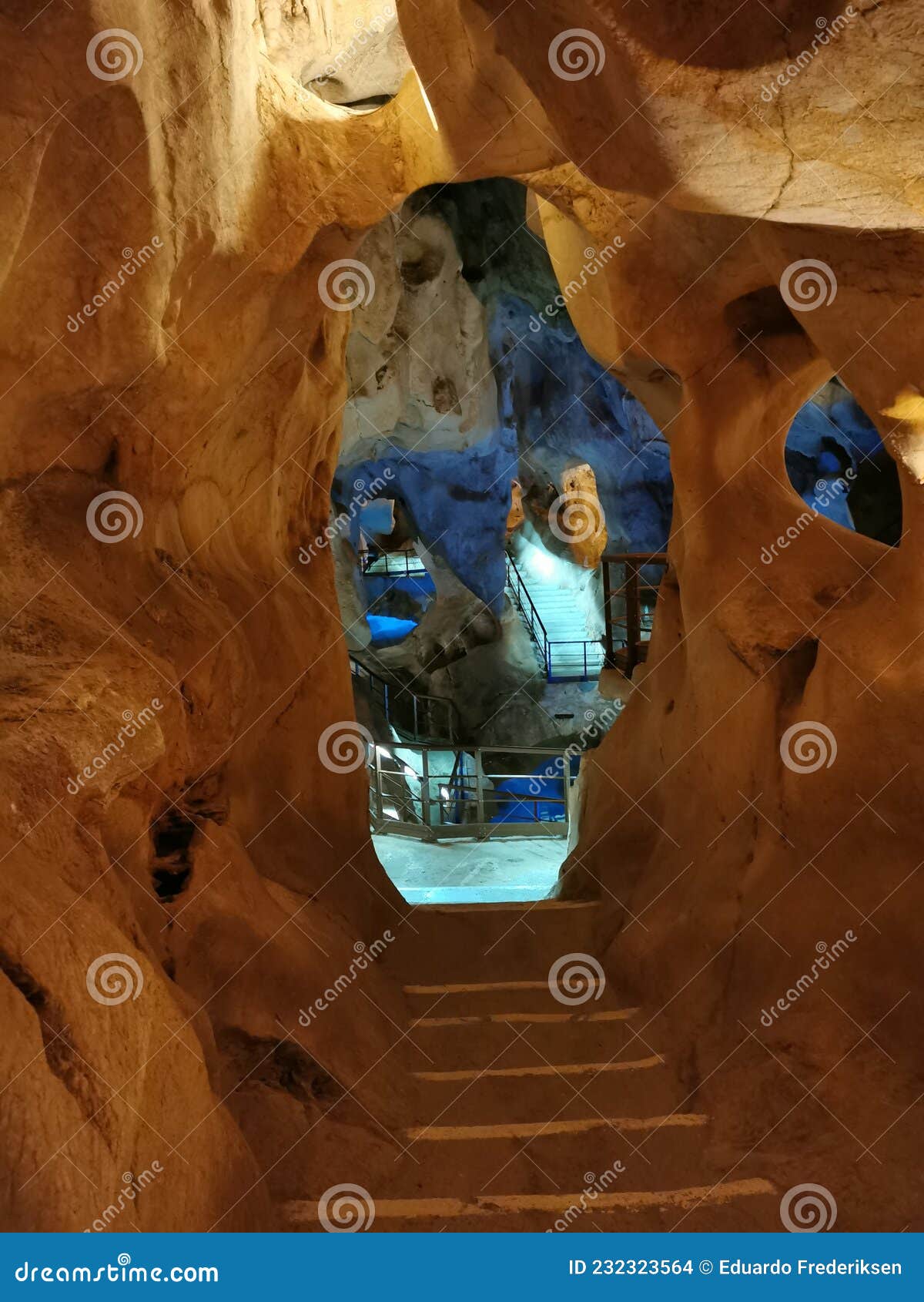 la cala del moral, spain - april 22, 2021: view of cueva del tesoro cave in mÃÂ¡laga