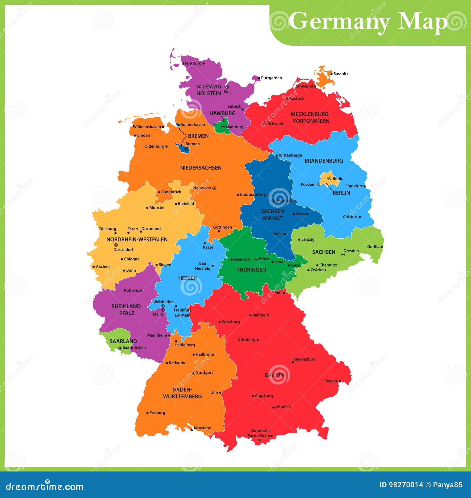 La Carte Detaillee De L Allemagne Avec Des Regions Ou Des Etats Et Des Villes Capitaux Illustration De Vecteur Illustration Du Nation Cordon La Carte Detaillee De L Allemagne Avec Des Regions Ou Des Etats Et Des Villes Capitaux Illustration De Vecteur Illustration Du Nation Cordon