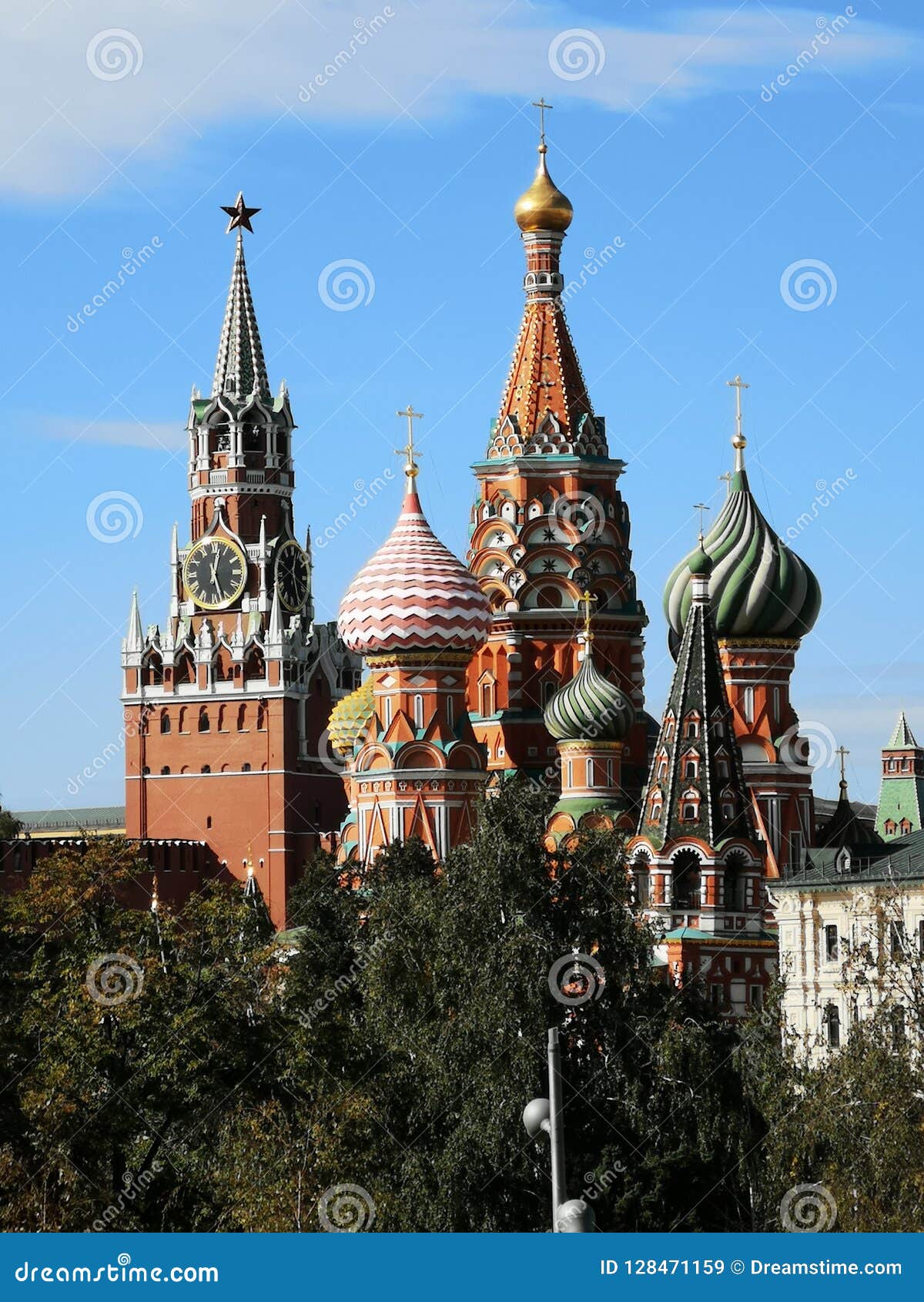 La catedral de la albahaca del St, Federación Rusa de Moscú