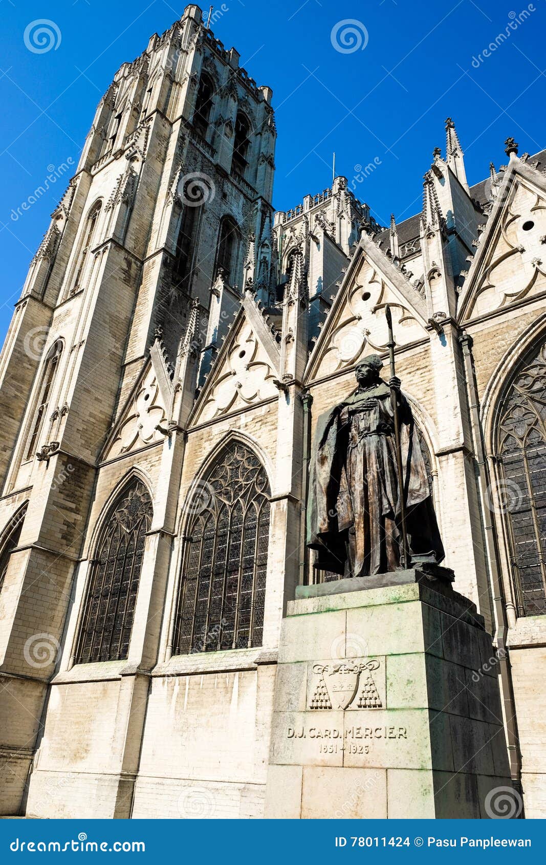 La Cattedrale Di Bruxelles Fotografia Stock Immagine Di Vecchio