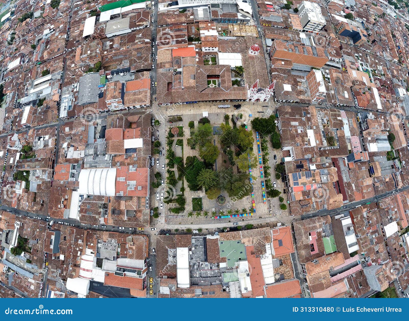 la ceja, antioquia - colombia. march 9, 2024. aerial view of the municipality, it is one of the largest flower producers